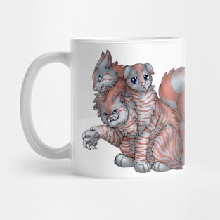 CerPURRus: Red on Blue Tabby Mug